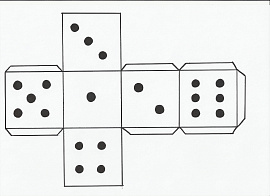 Игральный кубик и число пять - фото №1