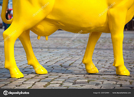 Желтая корова - фото №4