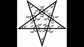 Пятиугольная звезда. пентаграмма - фото №14